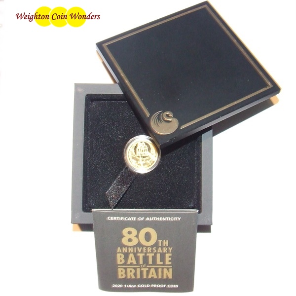 2020 Gold Proof 1/4oz Coin - 80TH ANNIVERSARY BATTLE OF BRITAIN